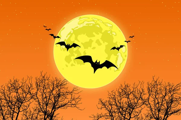 Halloween Vector Fondo Ilustración — Archivo Imágenes Vectoriales
