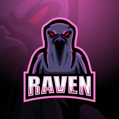 Raven Esport maskot logosu tasarımı