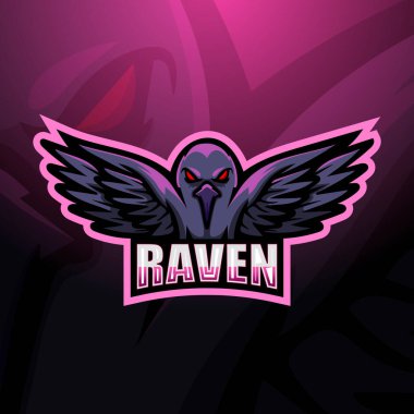 Raven Esport maskot logosu tasarımı
