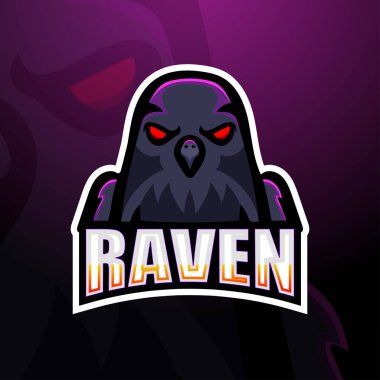 Raven Esport maskot logosu tasarımı