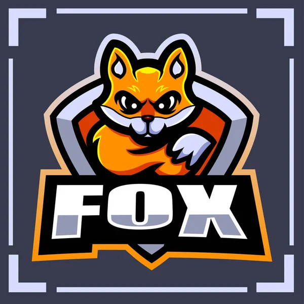 Дизайн Логотипа Талисмана Fox — стоковый вектор