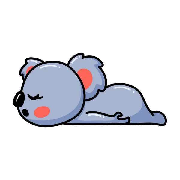 Vector Illustration Cute Baby Koala Cartoon Sleeping — Archivo Imágenes Vectoriales