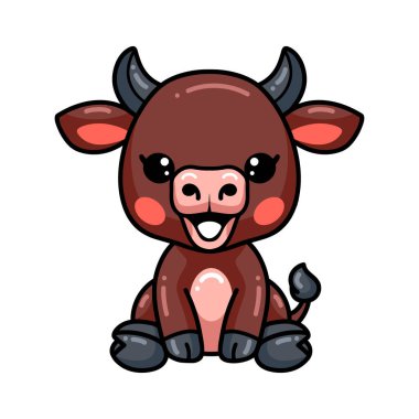 Şirin bebek bufalo çizgi filminin vektör çizimi