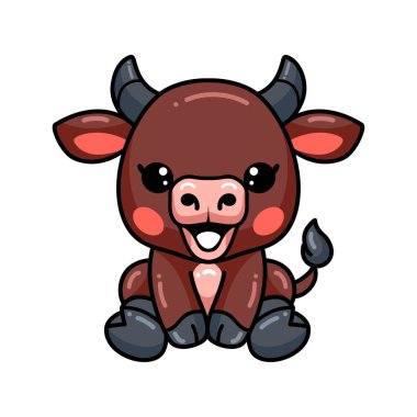 Şirin bebek bufalo çizgi filminin vektör çizimi