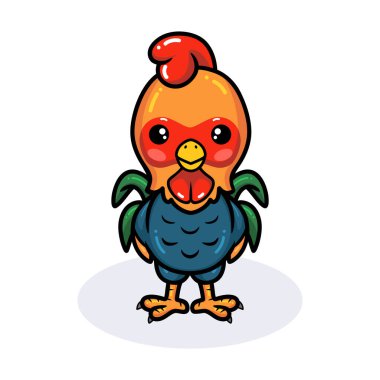 Şirin, mutlu, küçük horoz çizgi filminin temsilcisi.