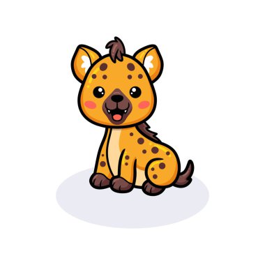 Şirin bebek sırtlan çizgi filminin vektör çizimi