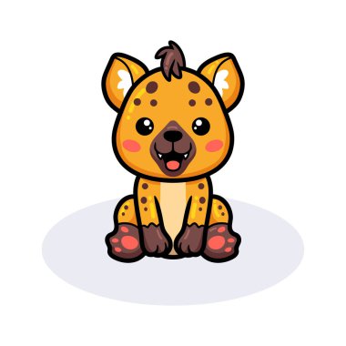 Şirin bebek sırtlan çizgi filminin vektör çizimi