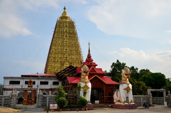 Singha em Chedi Buddhakhaya localização em perto de Wat Wang Wiwekaram — Fotografia de Stock