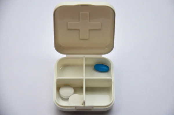 Medicine box and sysblom Red Cross — Stock Photo, Image