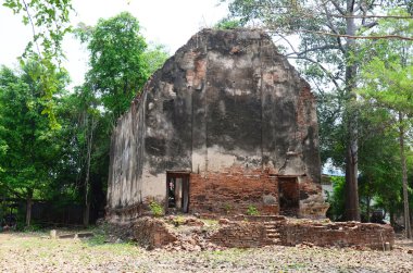 Ayutthaya tarihi Park Antik Bina kalıntıları