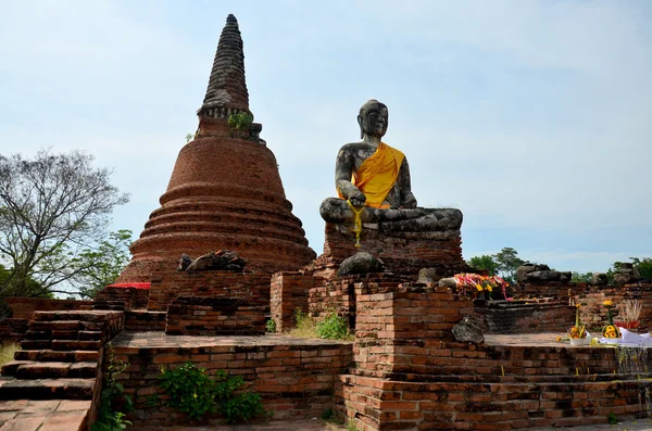 Ναό Wat Worachet Tharam στο Ayutthaya, Ταϊλάνδη — Φωτογραφία Αρχείου