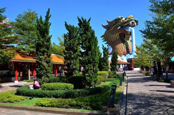 Dragon Statue at Suphanburi city pillar shrine — Stock Photo, Image