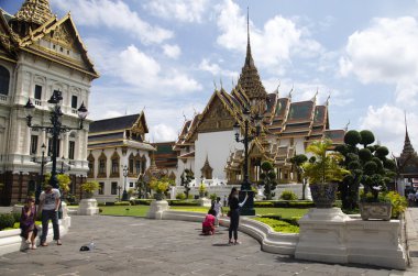 Tay insanlar ve grup ziyaret turu ve Grand palace Wat Seyahat 