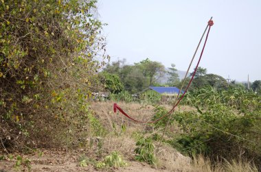 Havai fişek Puan Halk Festivali için asılı 