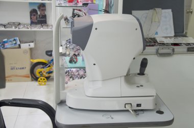 Optik göz testi veya görme keskinliği gözlük yapmak için 