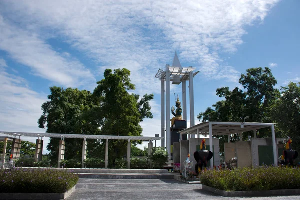 Estatua Jade Verde Indra Deva Aditya Santuario Del Ángel Thewalai — Foto de Stock