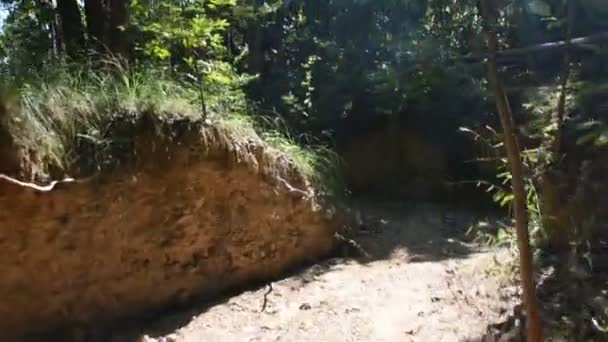 Ταϊλανδοί Άνθρωποι Και Ξένοι Ταξιδιώτες Ταξιδεύουν Επισκεφθείτε Pha Chor Γκρεμούς — Αρχείο Βίντεο