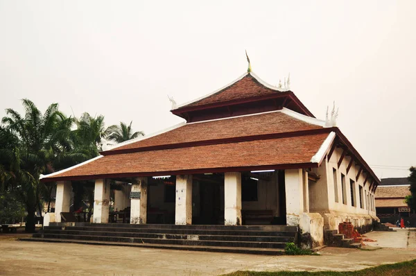 Ancient Building Church Ubosot Wat Wisunalat Wisunarat Visoun Temple Laotian — Stock Photo, Image