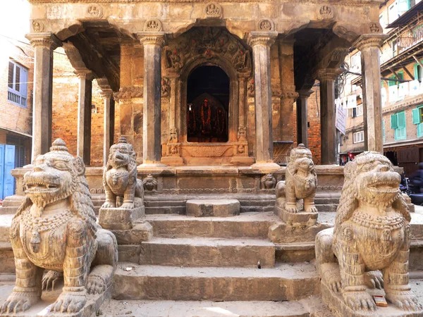 Ancien Bâtiment Antique Temple Culte Sanctuaire Palais Nepal Lalitpur Patan — Photo