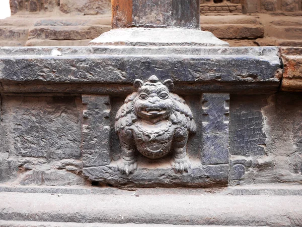 Ancient Antique Building Temple Worship Sanctuary Palace Nepal Lalitpur Patan — Stock Photo, Image