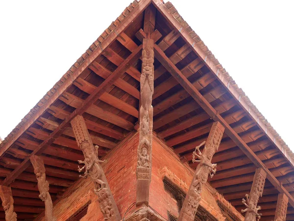 Antigo Edifício Antigo Templo Adoração Santuário Palácio Nepal Lalitpur Patan — Fotografia de Stock