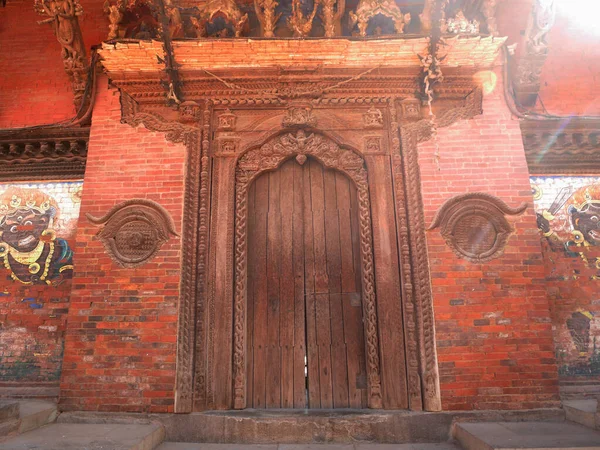 Ancien Bâtiment Antique Temple Culte Sanctuaire Palais Nepal Lalitpur Patan — Photo