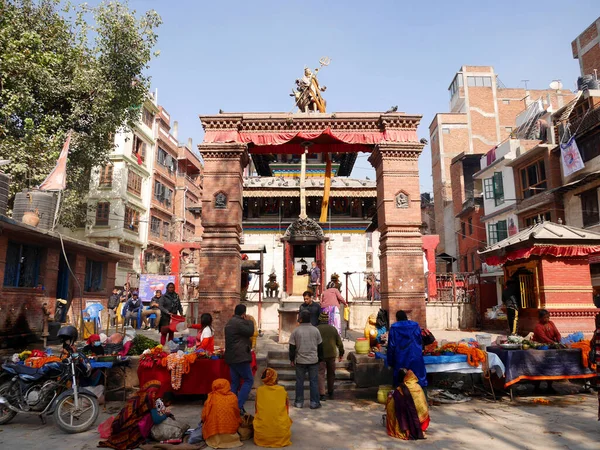 Mała Świątynia Shiva Świątynia Dla Nepalczyków Zagranicznych Podróżników Podróż Wizyta — Zdjęcie stockowe