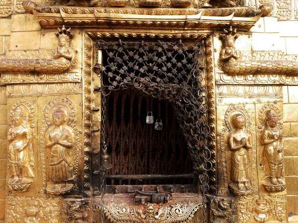 Hariti Nepalese Zlatá Svatyně Nebo Ajima Hinduistický Zlatý Chrám Swayambhunath — Stock fotografie