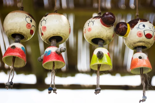 Many Ceramic Dolls Toy Handmade Hanging Garden Backyard Outdoor Kanchanaburi — 图库照片