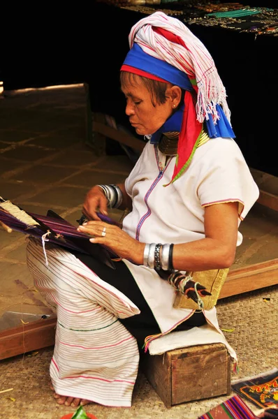 Kayan Lahwi Frauen Ethnischen Gruppen Von Kayah State Karen Menschen — Stockfoto