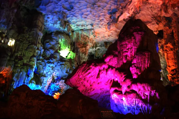 Thien Cung Heavenly Palace Cave Most Beautiful Primitive Longest Dry — Stock Photo, Image