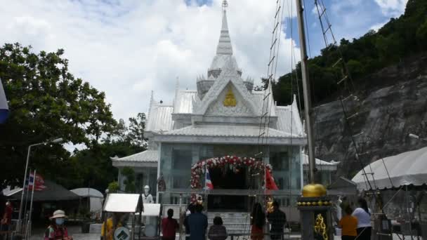 Krom Luang Chumphon Monument Admiraal Prins Abhakara Kiartivongse Heiligdom Voor — Stockvideo
