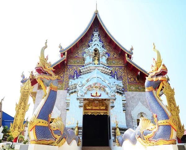 Panorama du temple Wat Khua Khrae à Chiang Rai, Thaïlande — Photo