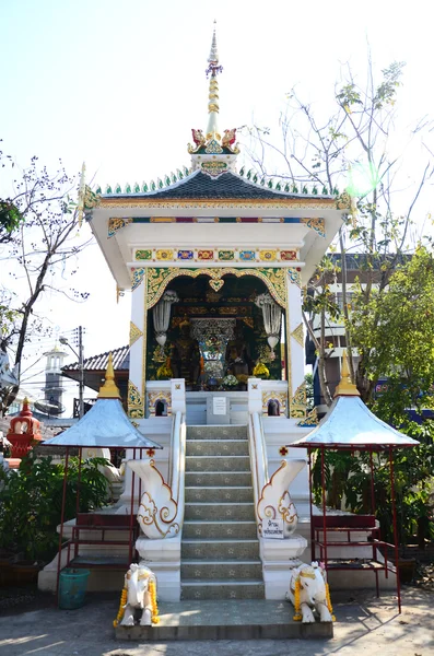 Joss haus von könig mengrai statue — Stockfoto