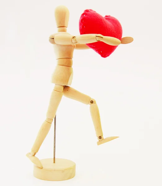 Figura umana con cuore — Foto Stock