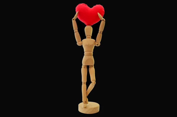 Figura umana con cuore — Foto Stock