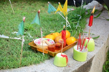 Atası Worshipping ve kurban sunan halk Festivali
