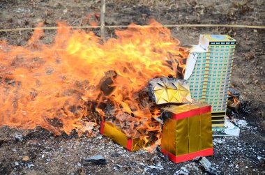 Yanmak Joss kağıt veya para Halk Festivali Çin kültürü cehennem