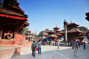 Basantapur Durbar Square in Kathmandu Nepal clipart