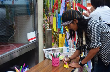 Tanabata veya yıldız Festivali, bu bir Japon Festivali