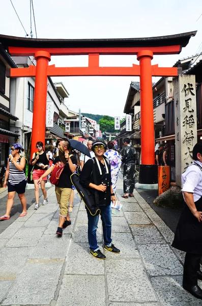 Fushimi inari szentély Kiotóban, Japánban — Stock Fotó