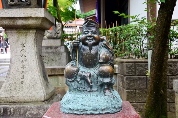 Ebisu estátua deus dos pescadores ou comerciantes é os Sete Deuses de Fo — Fotografia de Stock