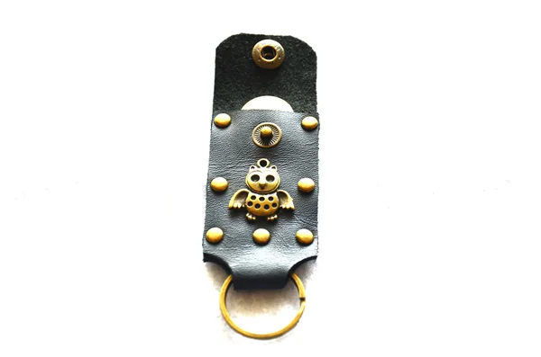 Handgefertigter Schlüsselanhänger und kleine Tasche — Stockfoto
