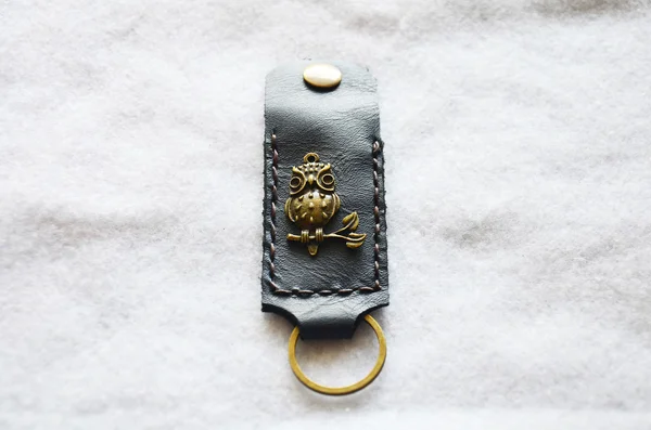 Handmade key ring and small bag — Stock Photo, Image