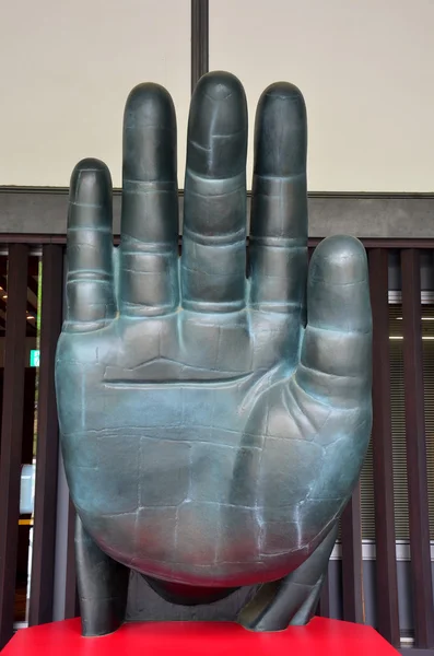 Mão da estátua de Daibutsu budda no Templo de Todai-ji — Fotografia de Stock