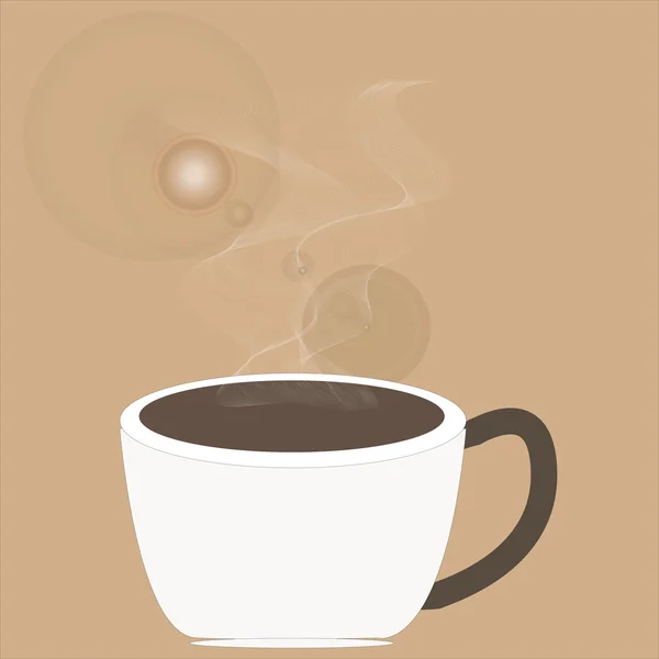 Art design hot coffee — Stock Photo, Image