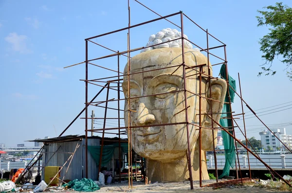 Gente tailandesa construyendo Big Buddha — Foto de Stock