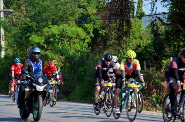 Tay insanlar Bisiklet bisiklet yarışında Khao Yai
