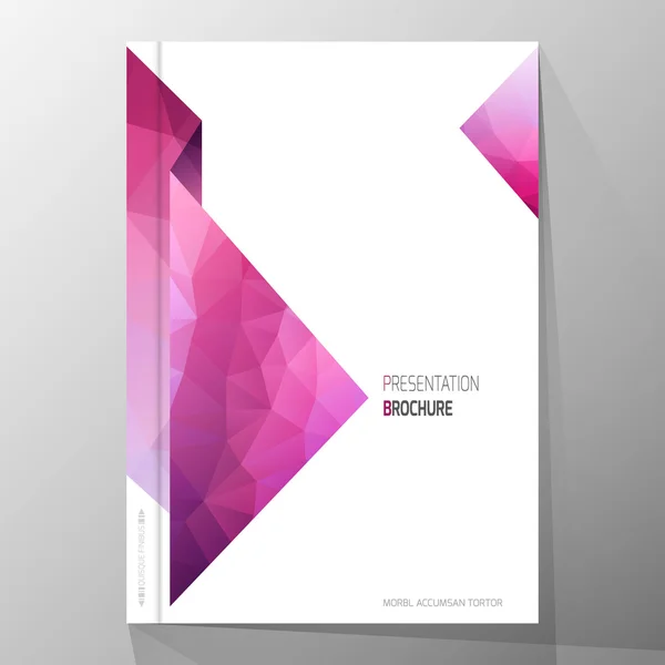 Moderne cover ontwerp, lay-out brochure sjabloon, abstracte compositie, cover presentatie op a4. Geometrisch ontwerp. — Stockvector