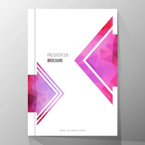 Design moderno della copertina, modello di brochure del layout, composizione astratta, presentazione della copertina su a4. Design geometrico . — Vettoriale Stock